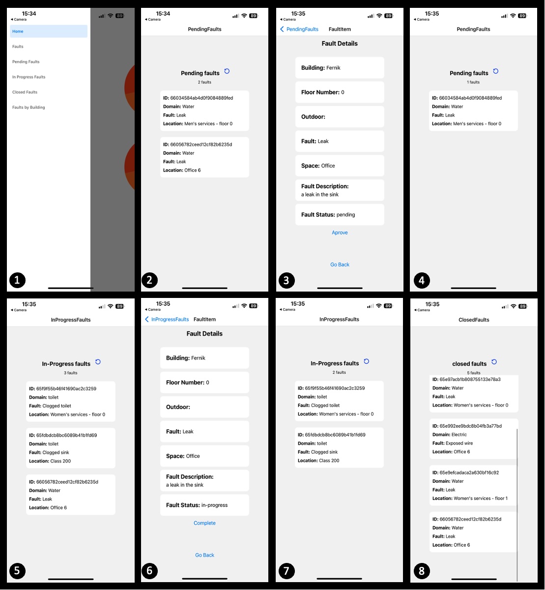 Maintenance Flow Screenshot