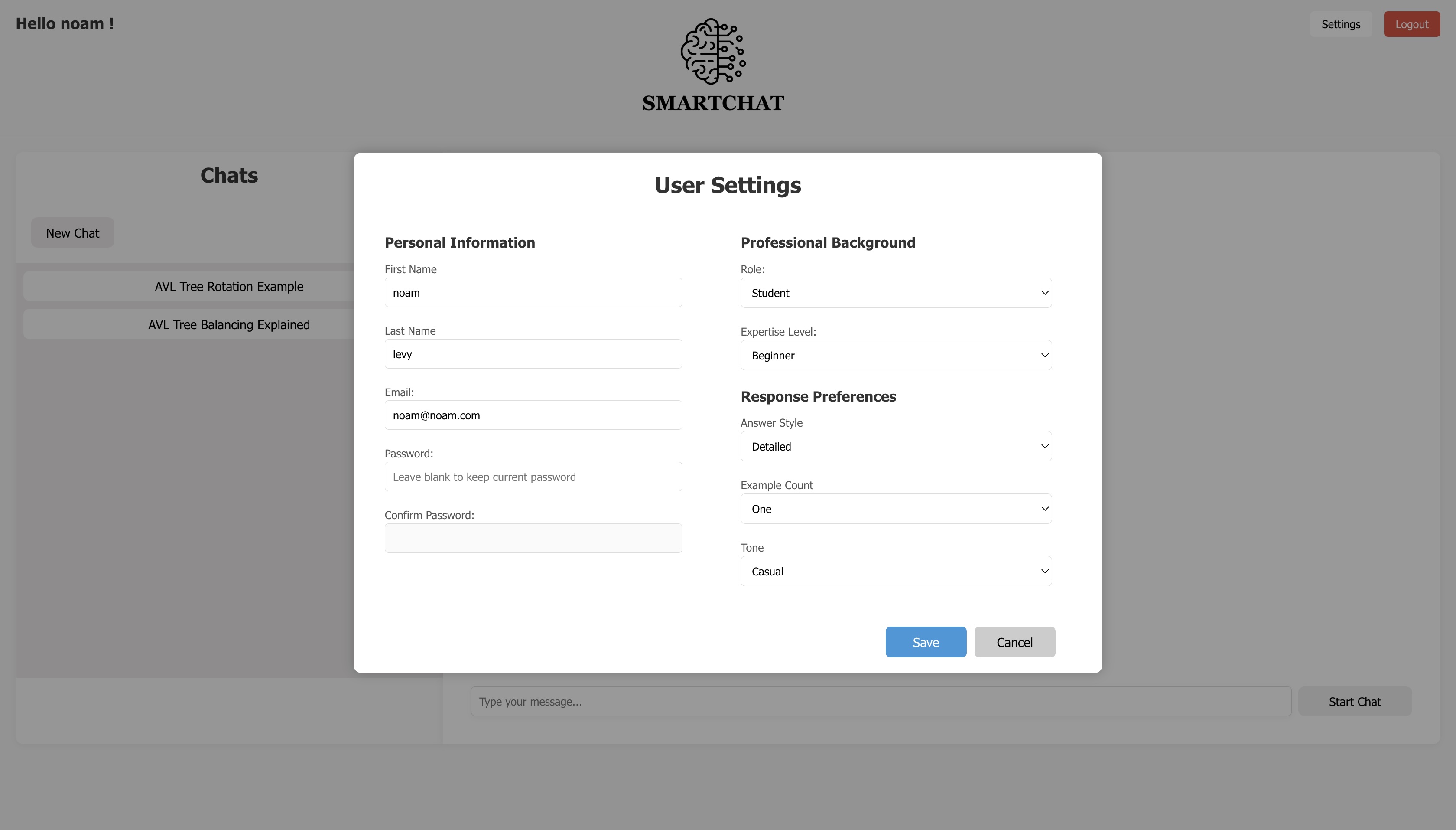 SmartChat Screenshot